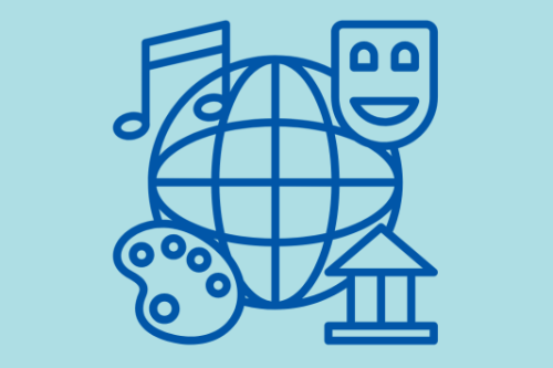 illustratie cultuur wereldbol