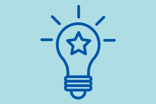 Illustratie lamp met ster erin