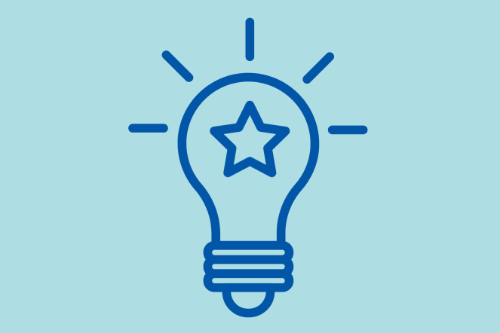 Illustratie lamp met ster erin